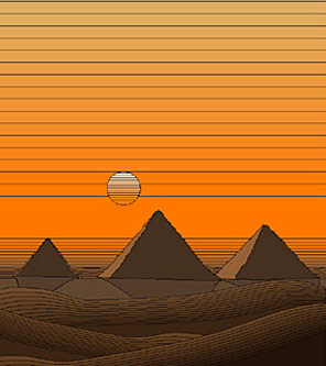 Sun over the Pyramids